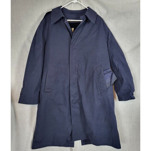 VTG US Military Air Force All Weather Removable Liner Trench Coat w/ Hat Sz 42S - Picture 1 of 8